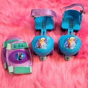 Disney Frozen, adjustable skates and pads, toddler, summer fun, skates, training